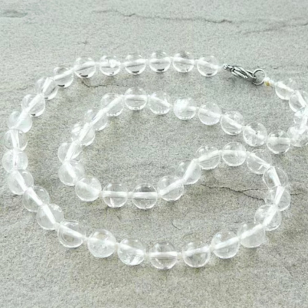 Clear Quartz Necklace Gem